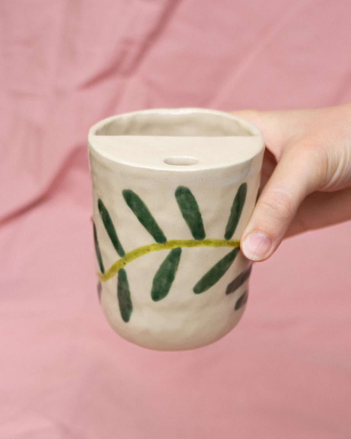 Flower Painted Travel Cup