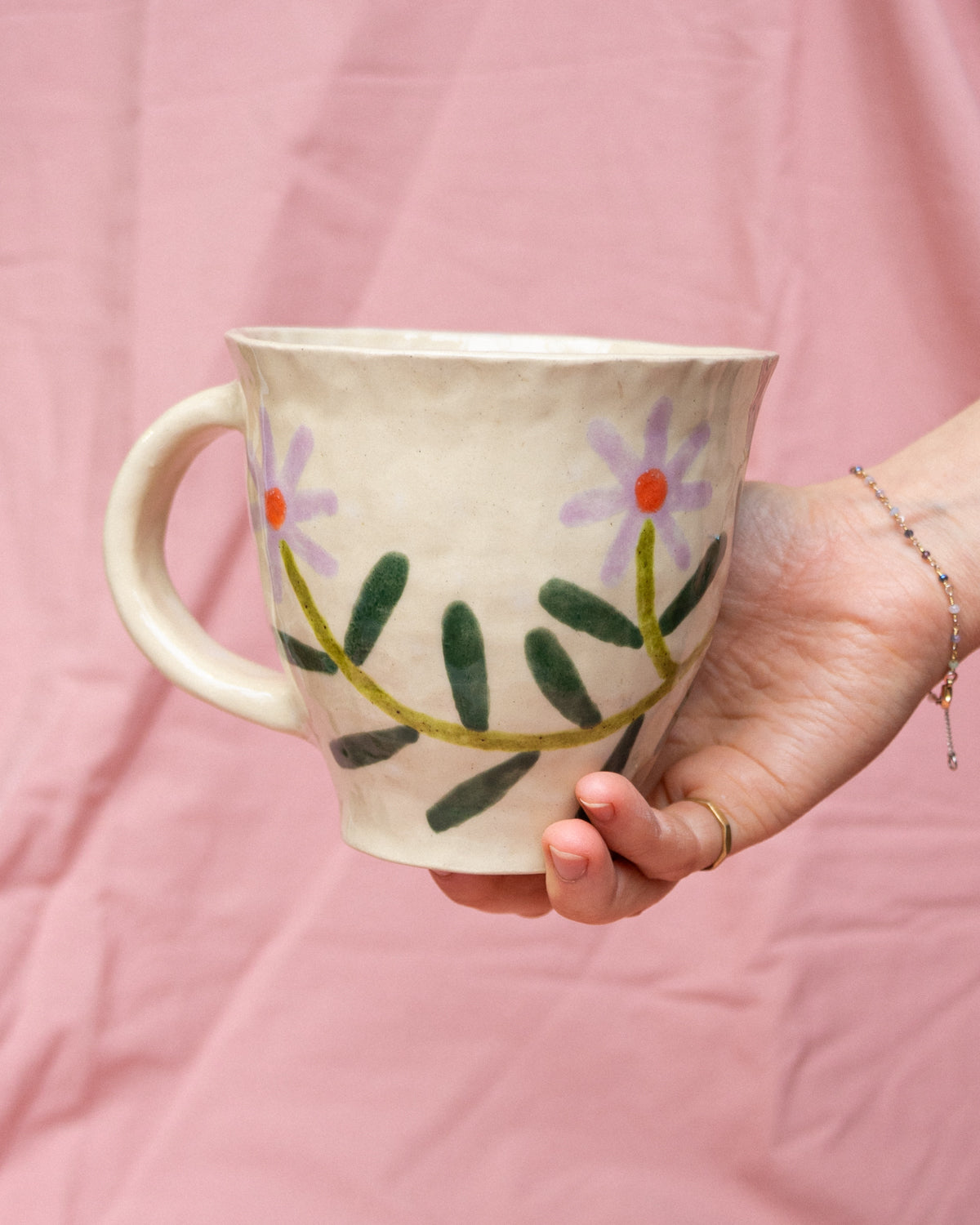Flower Painted Mug