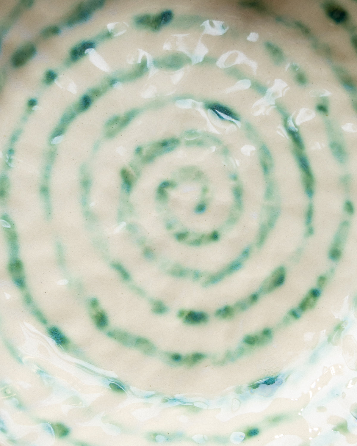 Green Spiral Plate