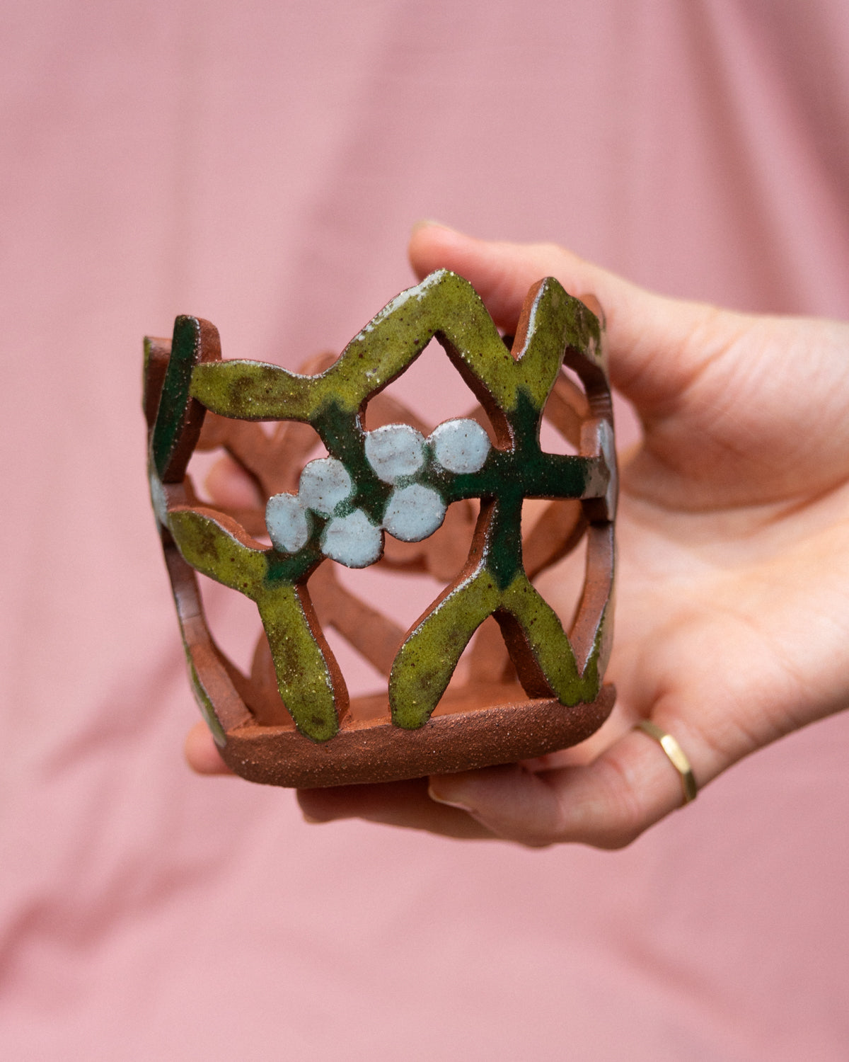 Mistletoe Tealight Pot