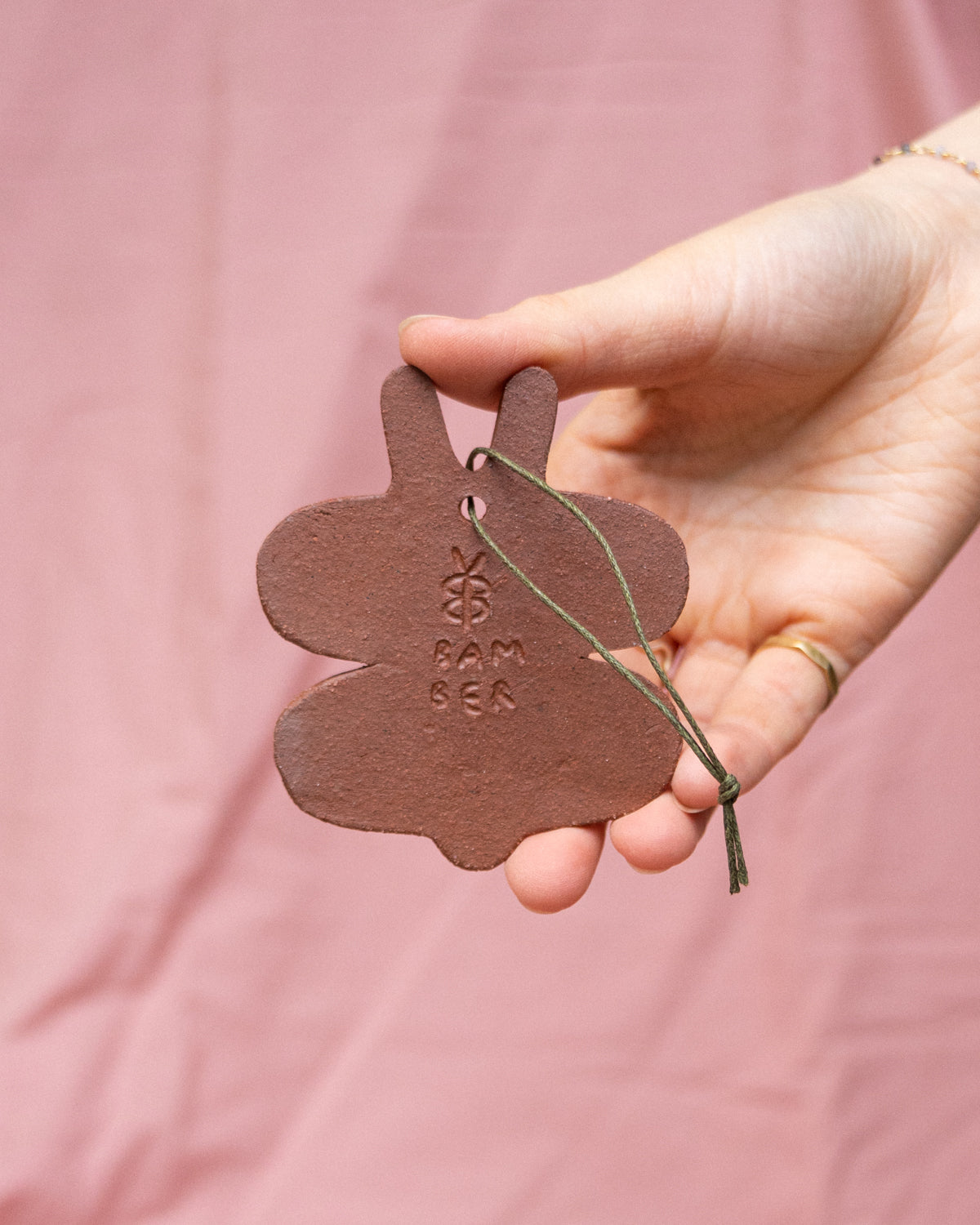 Lilac + Olive Butterfly Hanging Ornament