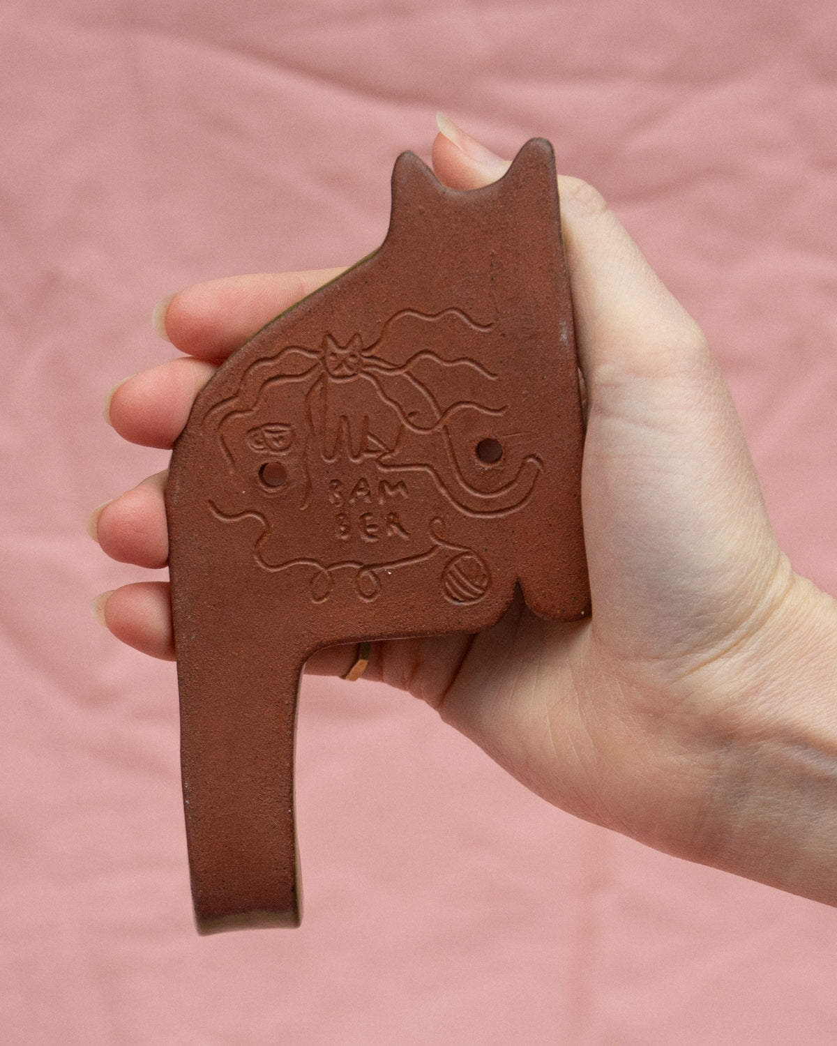Olive Cat Wall Hook