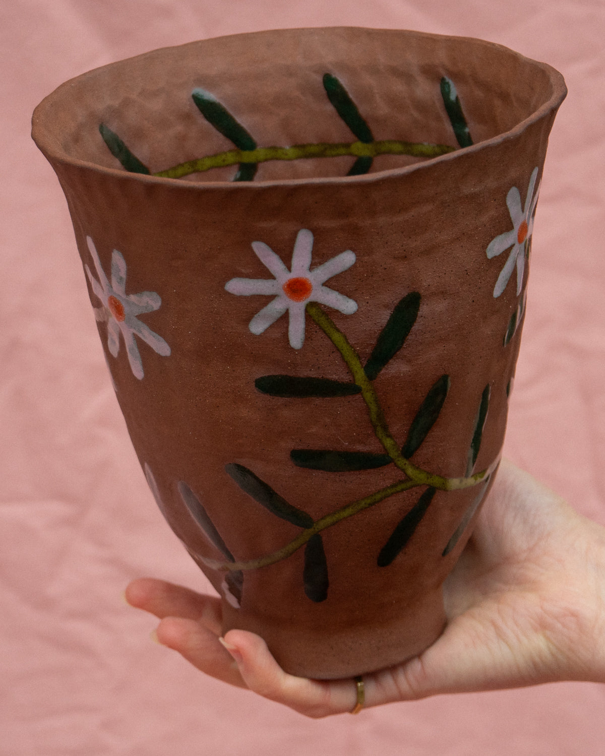 Terracotta Flower Bowl 3