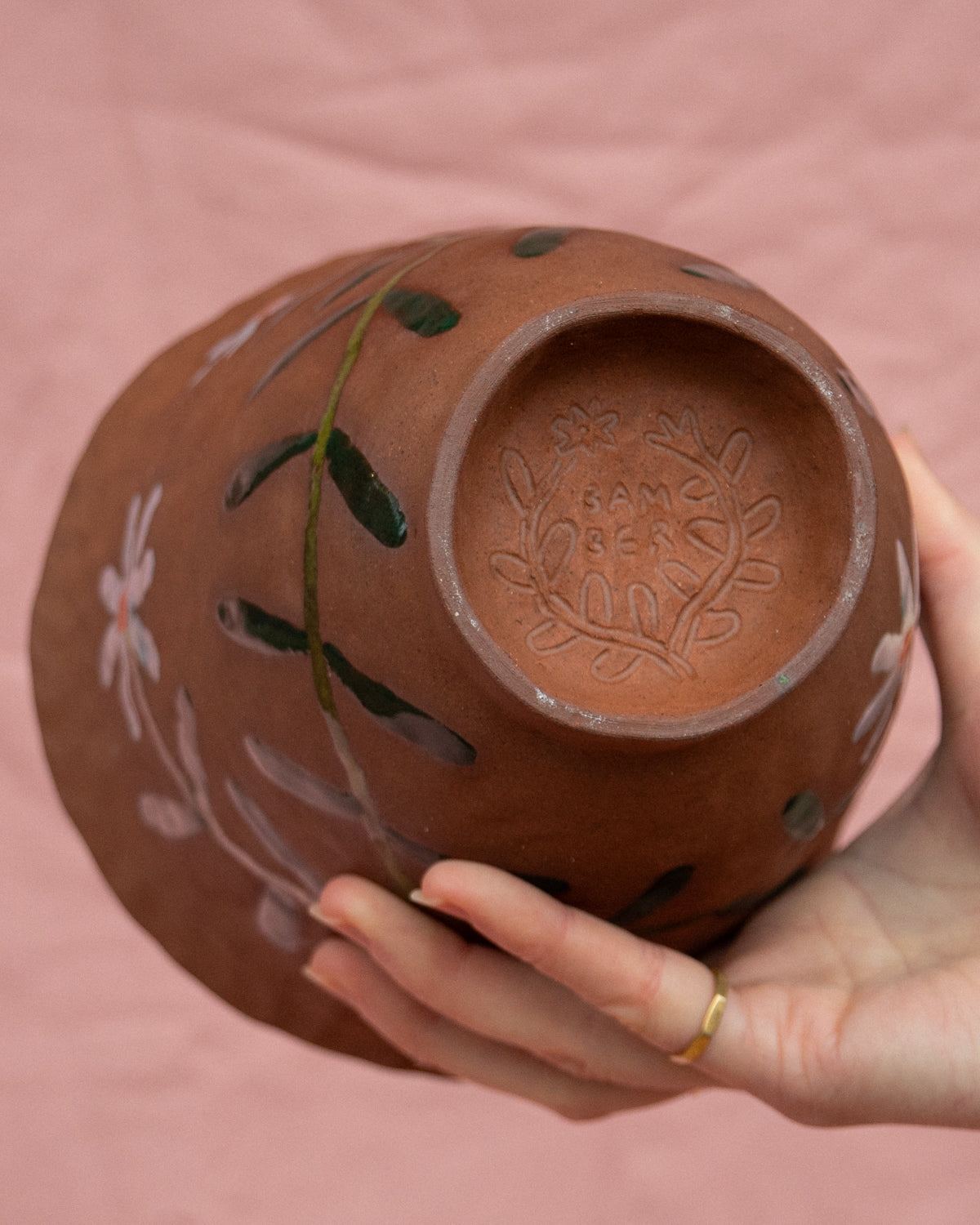 Terracotta Flower Bowl 3
