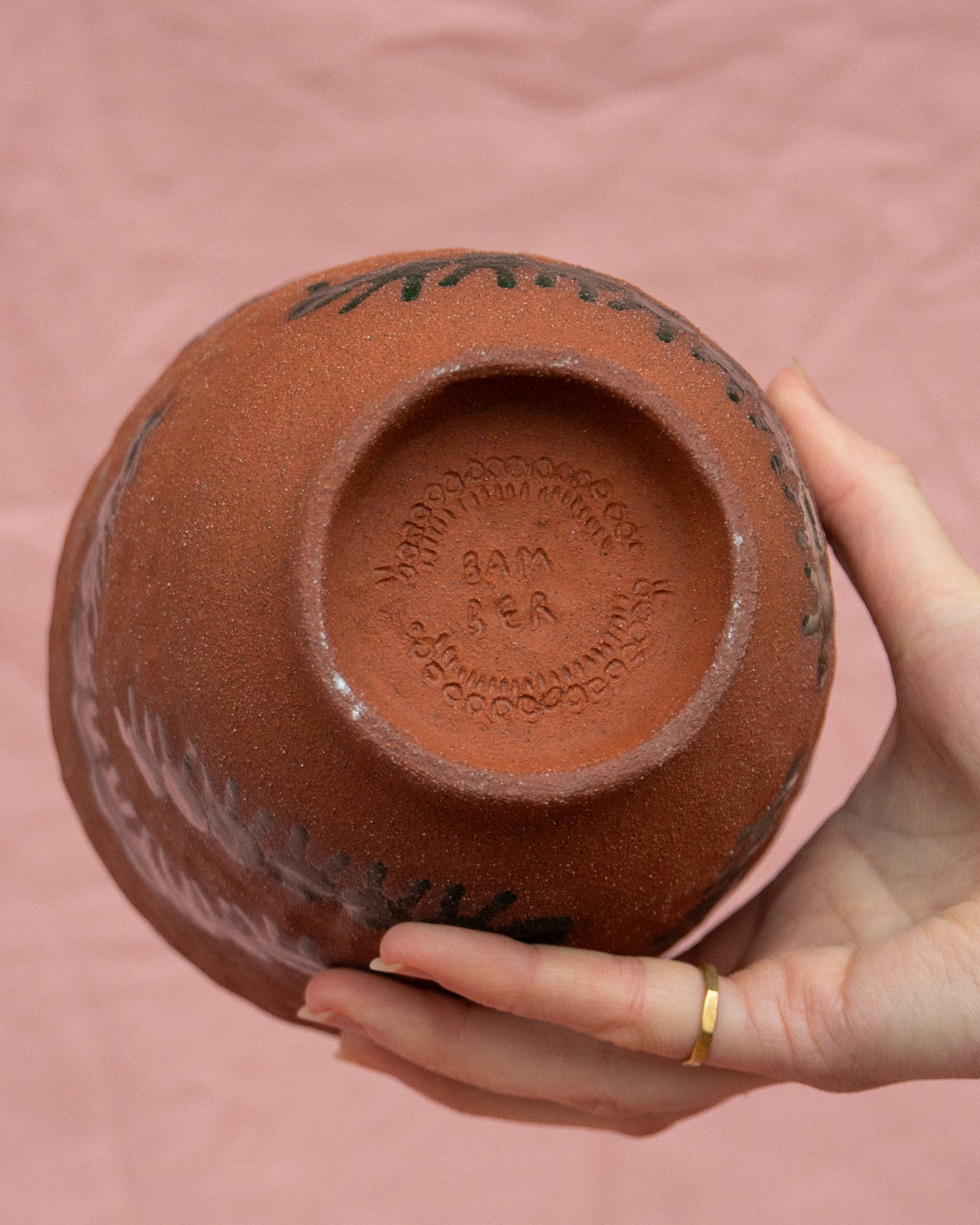 Terracotta Caterpillar Bowl