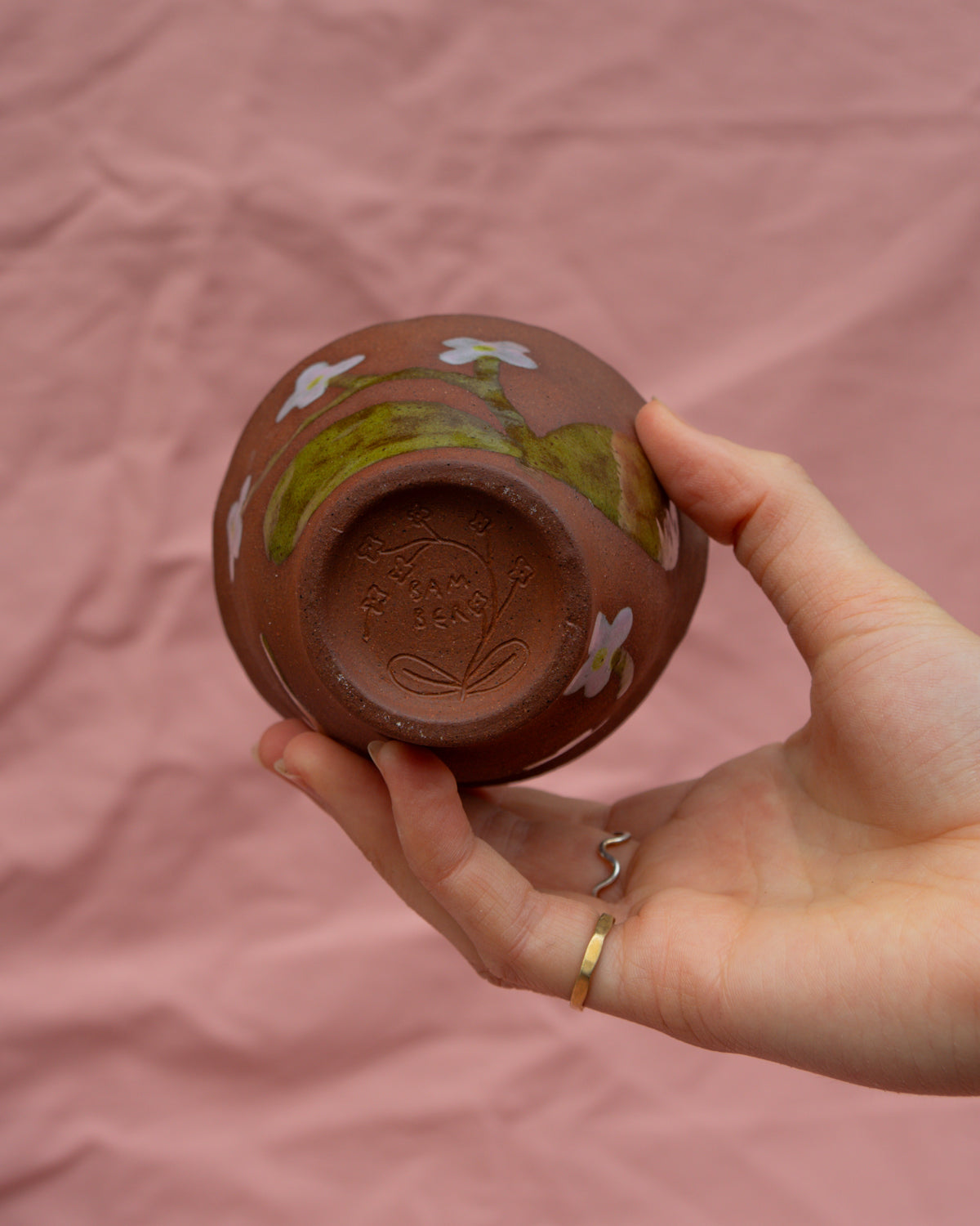 Small Terra Flower Bowl (Hand-built)