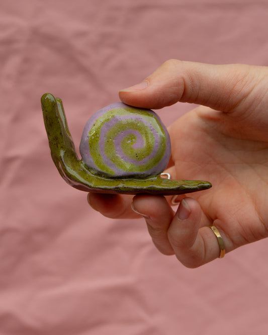Lilac and Olive Garden Snail
