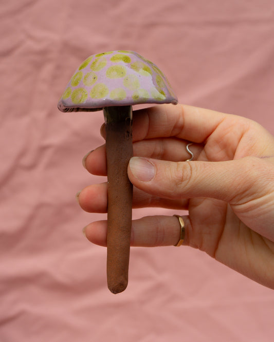 Lilac Garden Mushroom