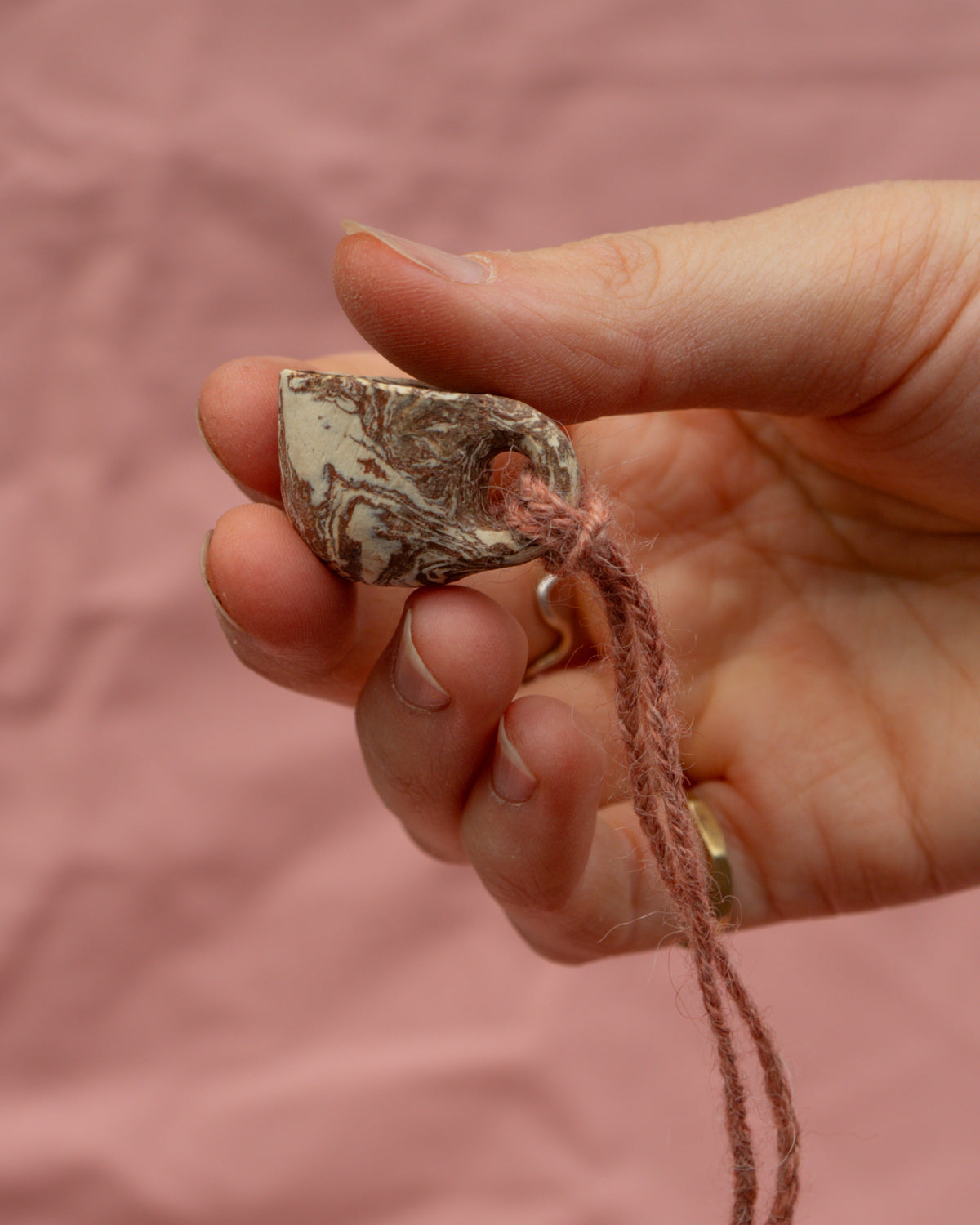 Marbled Tiny Mug Charm