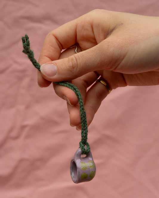 Lilac Tiny Mug Charm