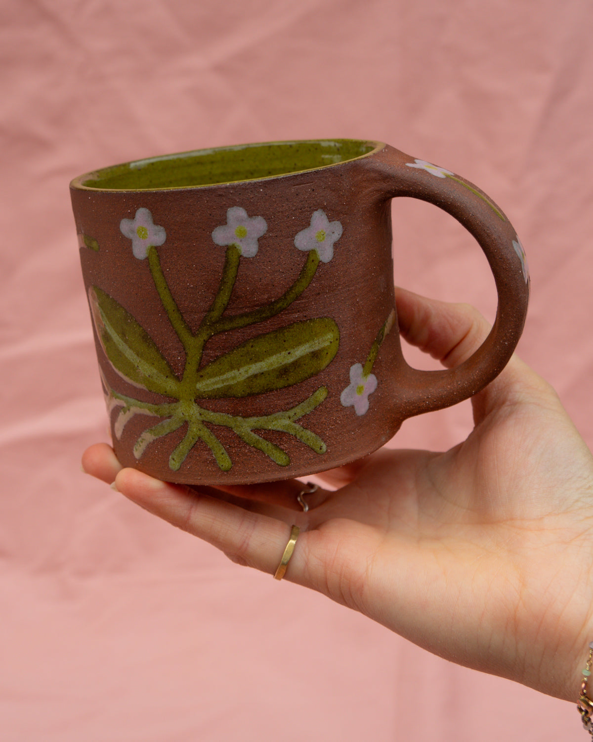 Terracotta Flowers Mug