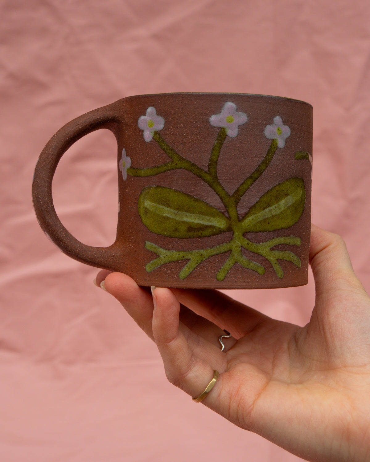 Terracotta Flowers Mug