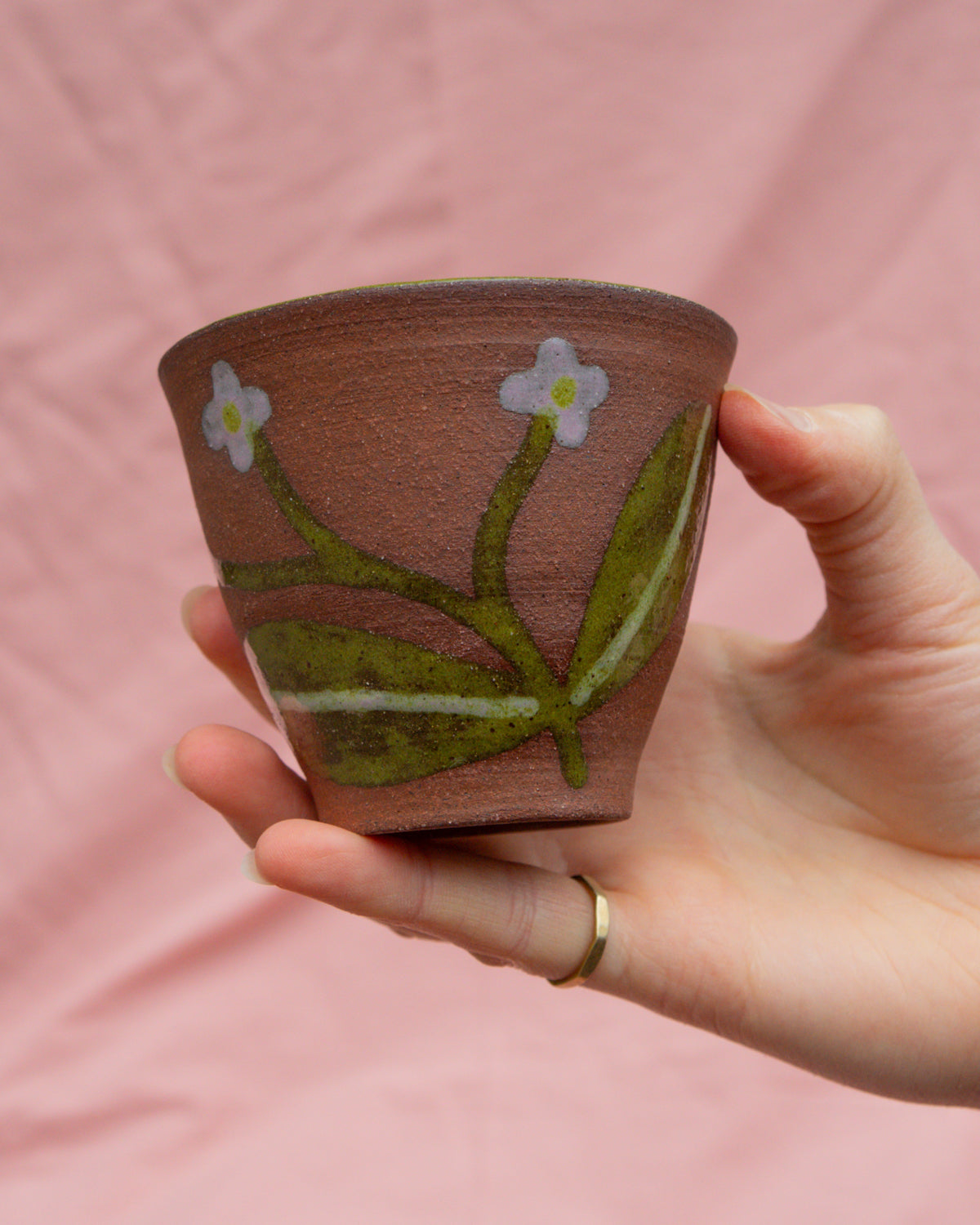 Small Terra Flower Bowl (Wheel-thrown)