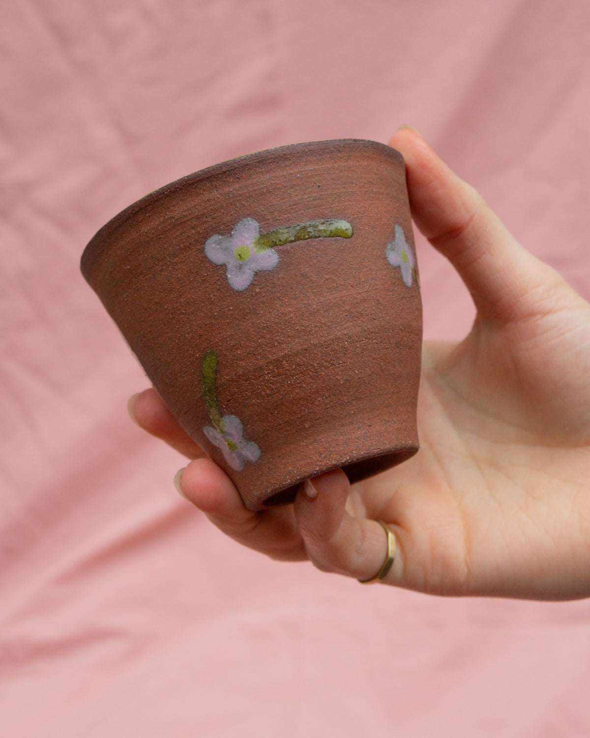 Small Terra Flower Bowl (Wheel-thrown)