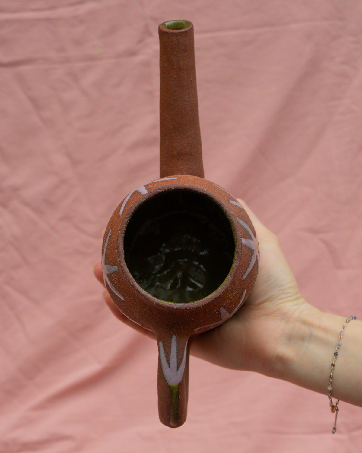 Spikey Flowers Terra Watering Can Pot