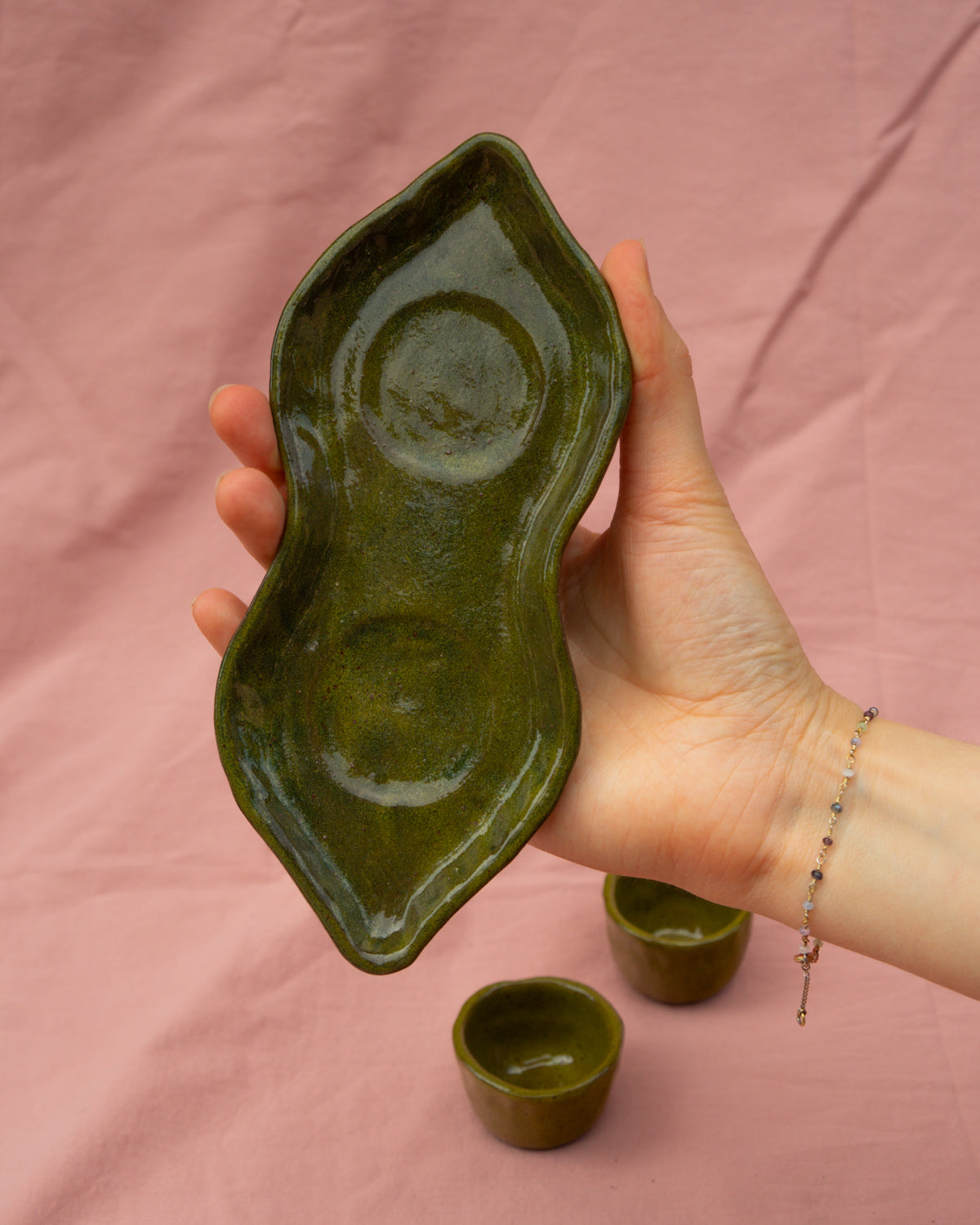 Pea Pod Plate + Bowls Set