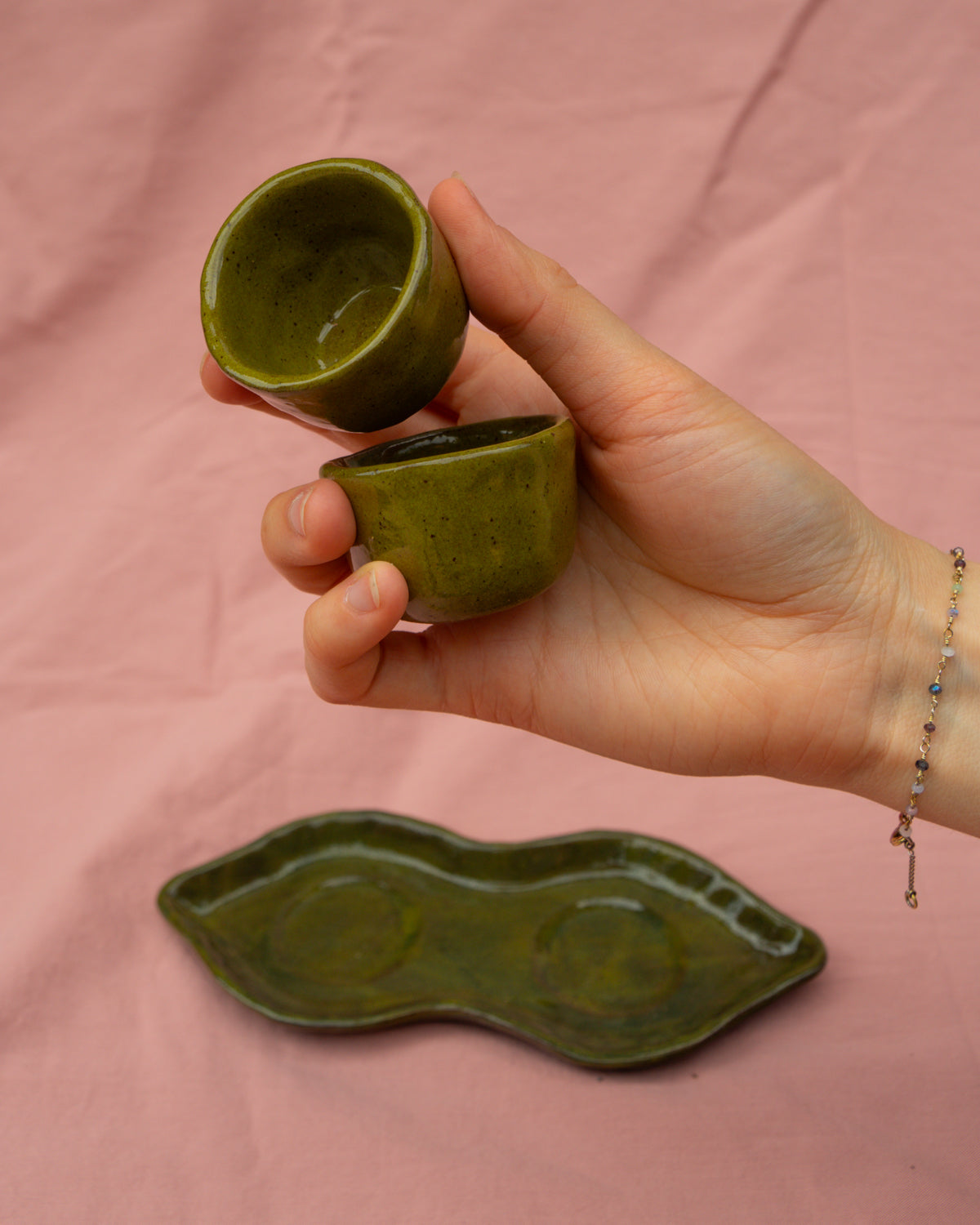 Pea Pod Plate + Bowls Set