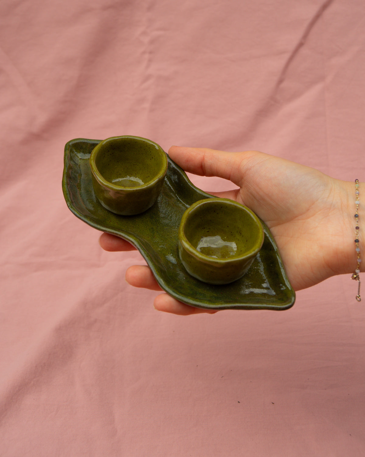 Pea Pod Plate + Bowls Set