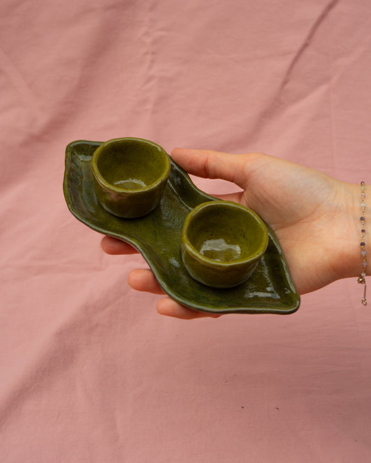 Pea Pod Plate + Bowls Set