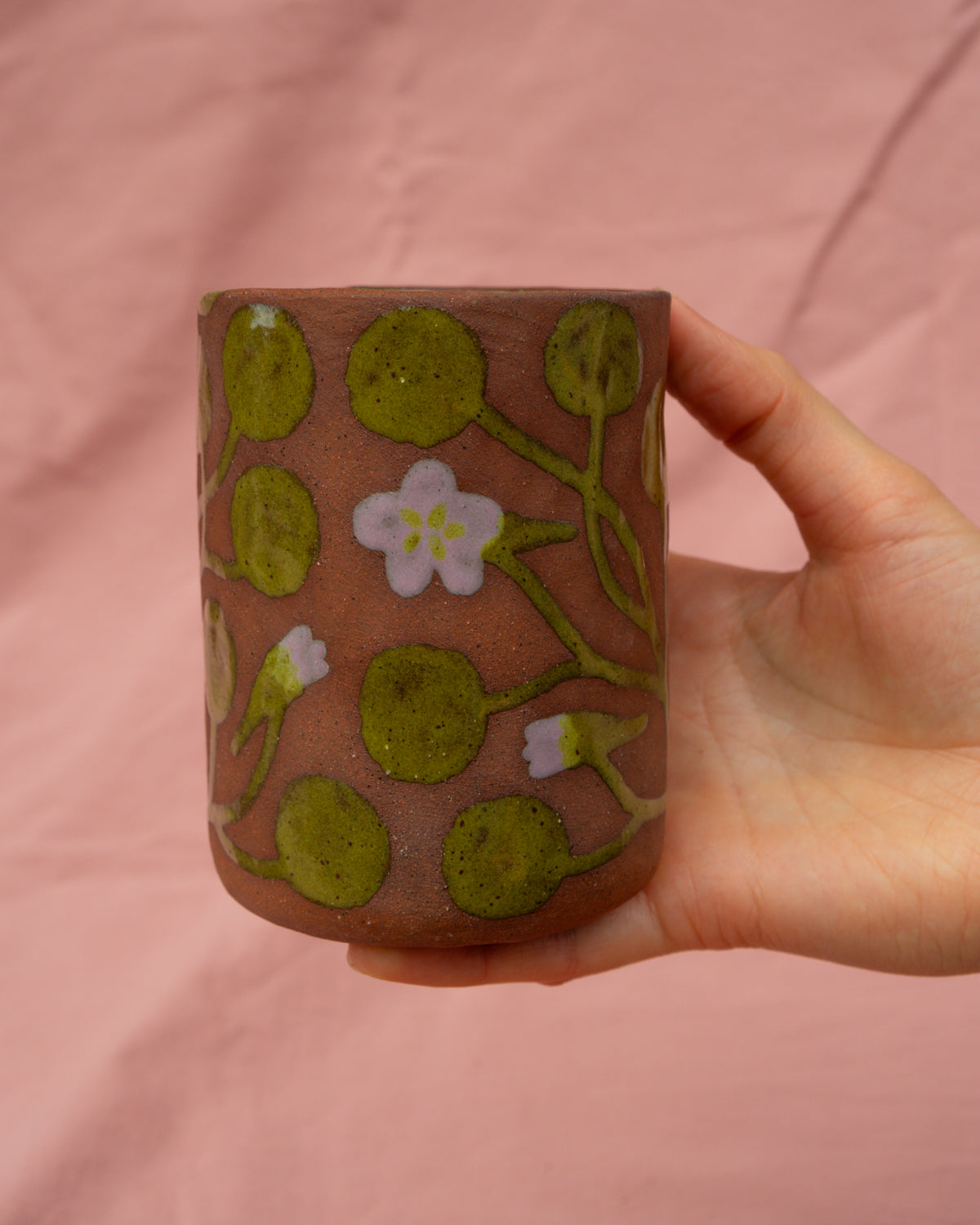 Terracotta Nasturtium Travel Cup