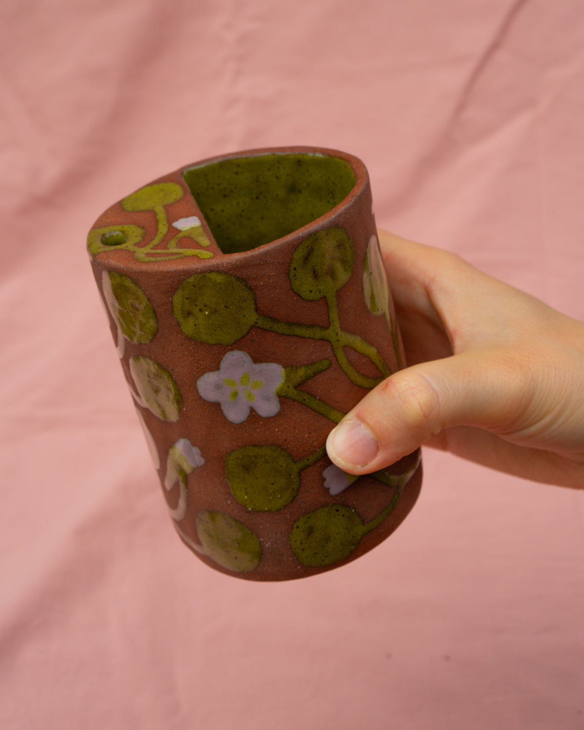 Terracotta Nasturtium Travel Cup
