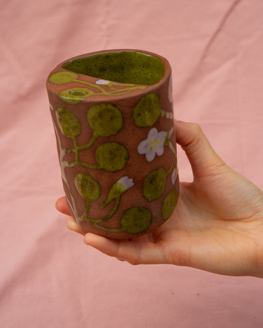 Terracotta Nasturtium Travel Cup