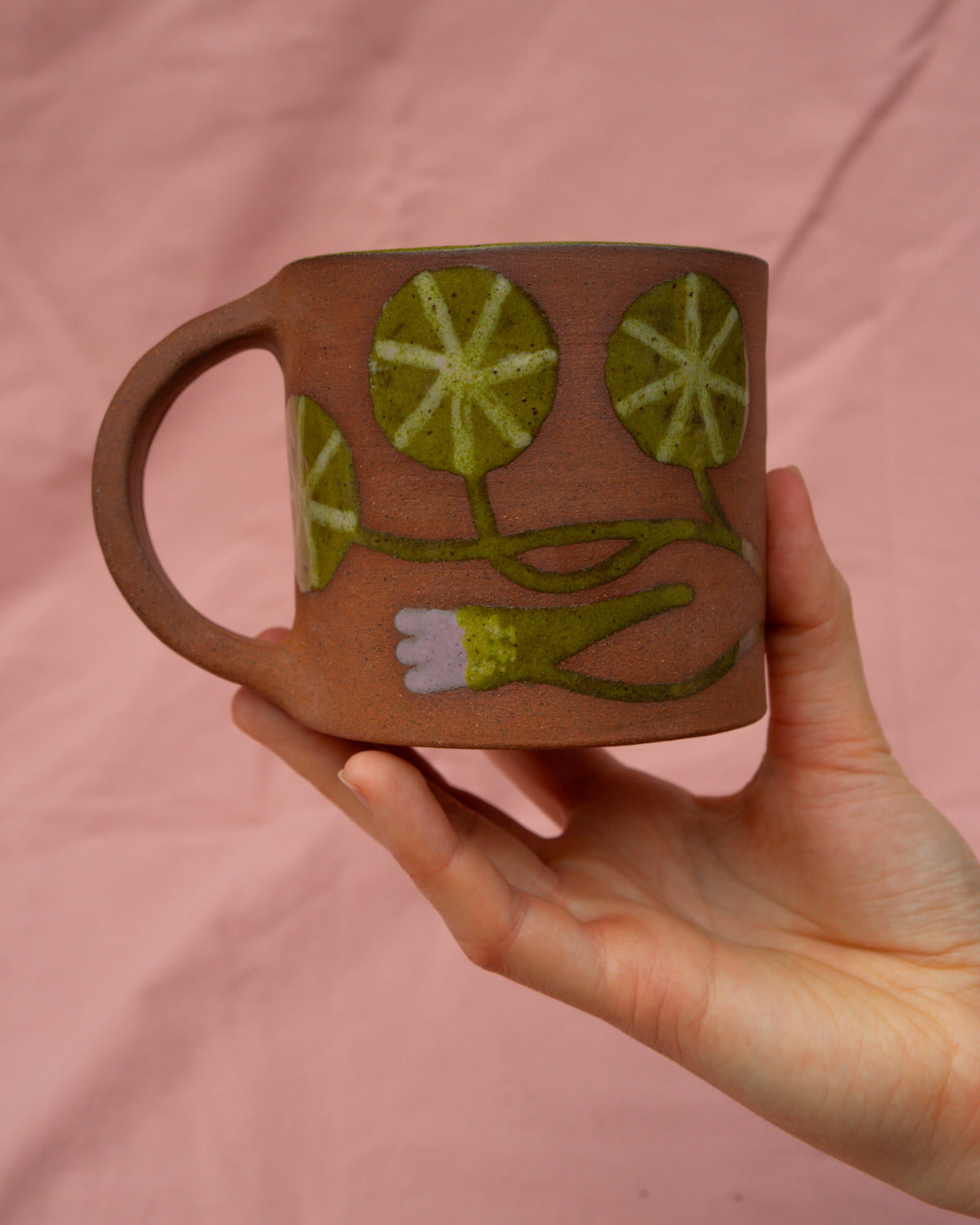 Terracotta Nasturtium Mug