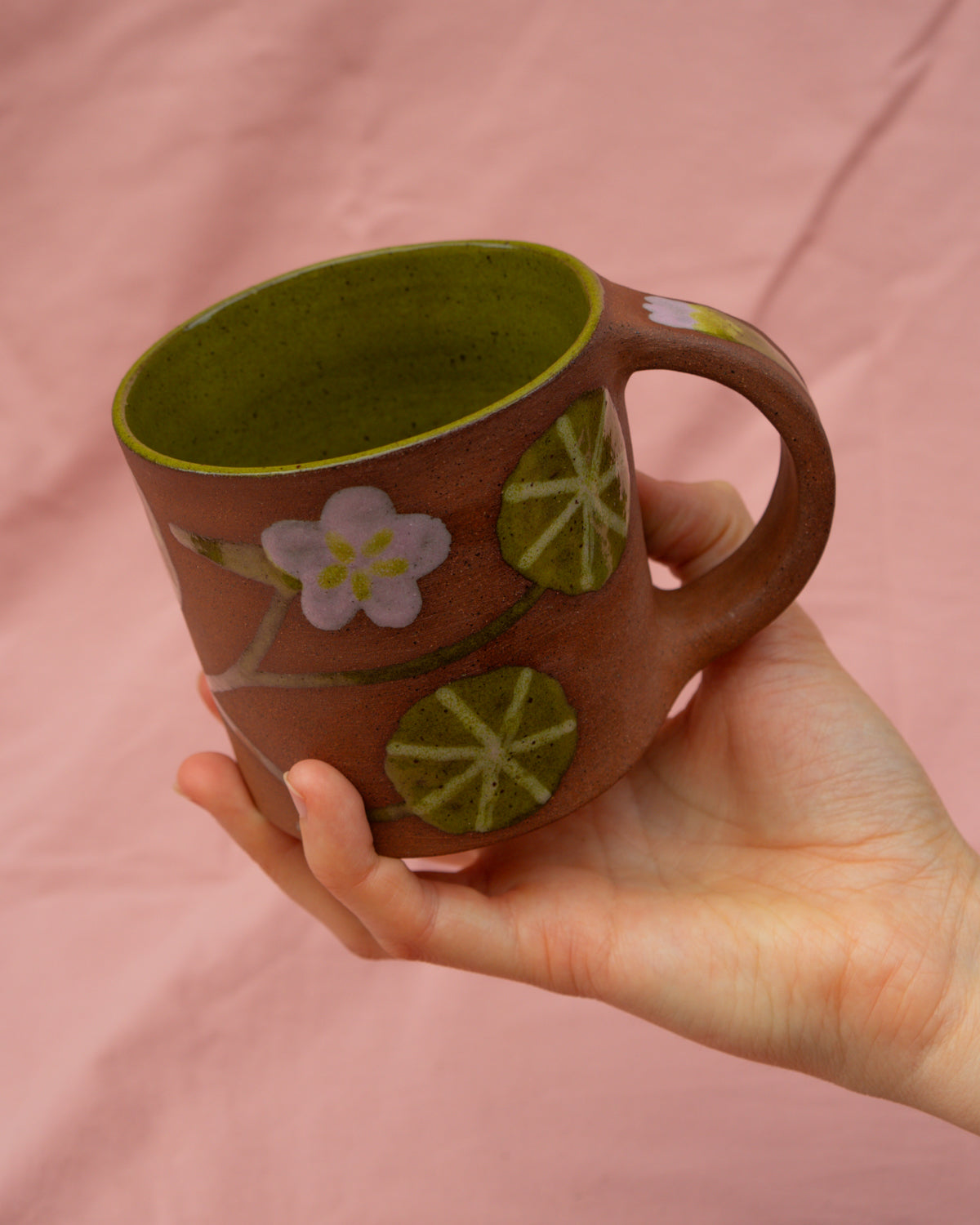 Terracotta Nasturtium Mug