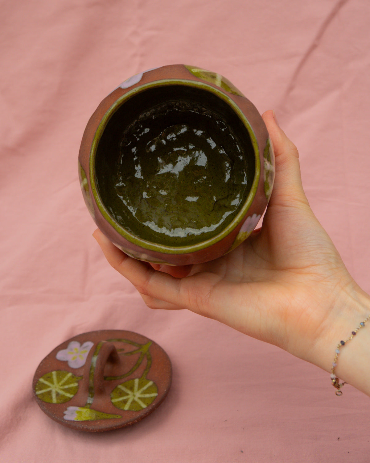 Nasturtium Lidded Jar