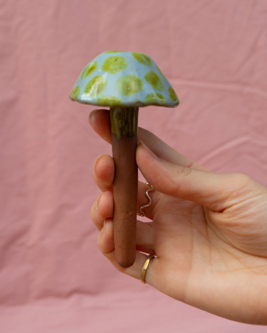 Light Blue Garden Mushroom