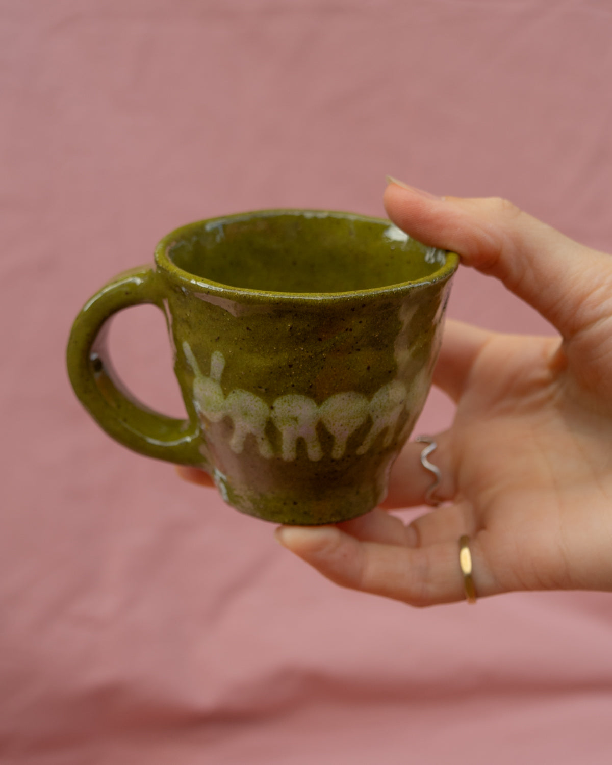 Olive Caterpillar Tiny Mug