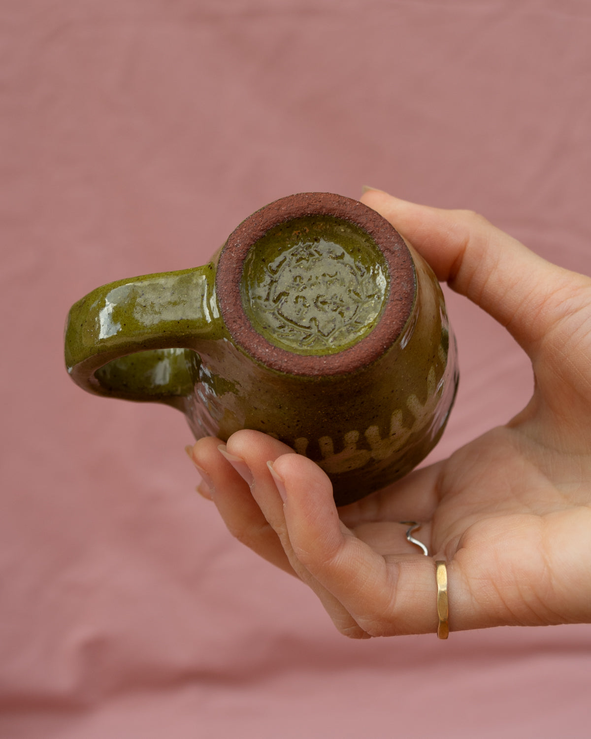 Olive Caterpillar Tiny Mug