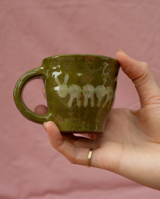 Olive Caterpillar Tiny Mug