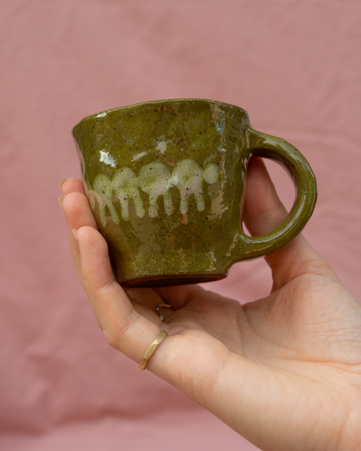 Olive Caterpillar Tiny Mug