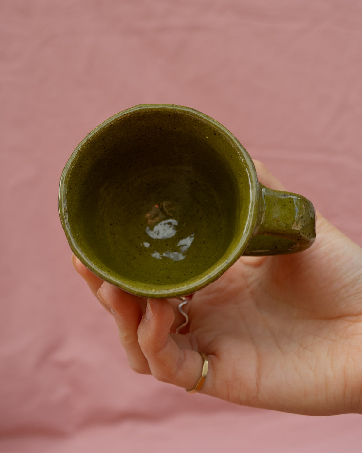 Olive Caterpillar Tiny Mug