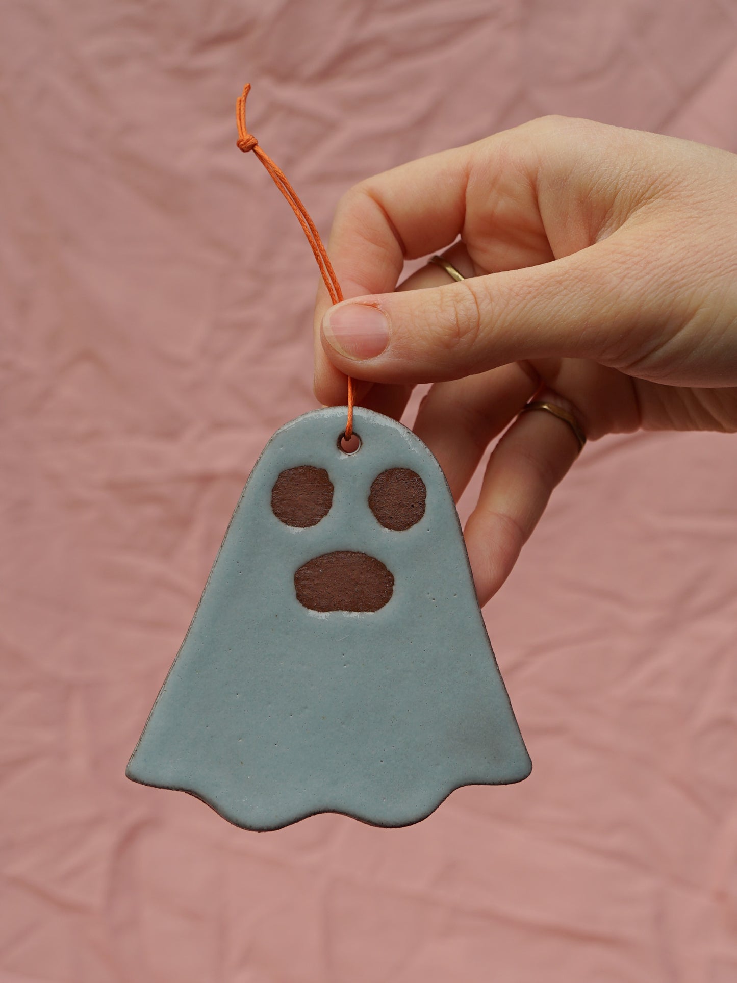 Sad Ghost Hanging Ornament