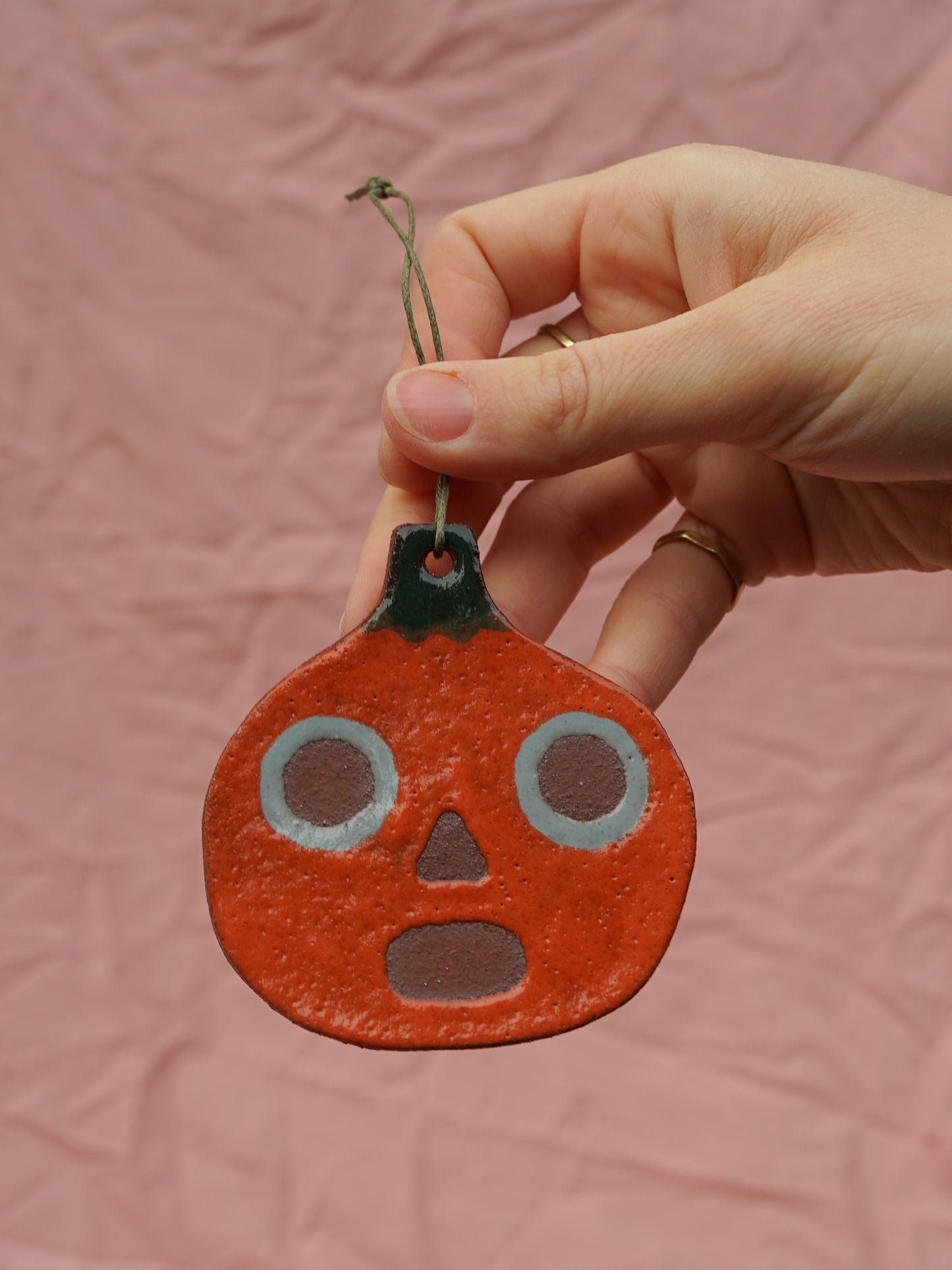 Big Eyes Pumpkin Hanging Ornament