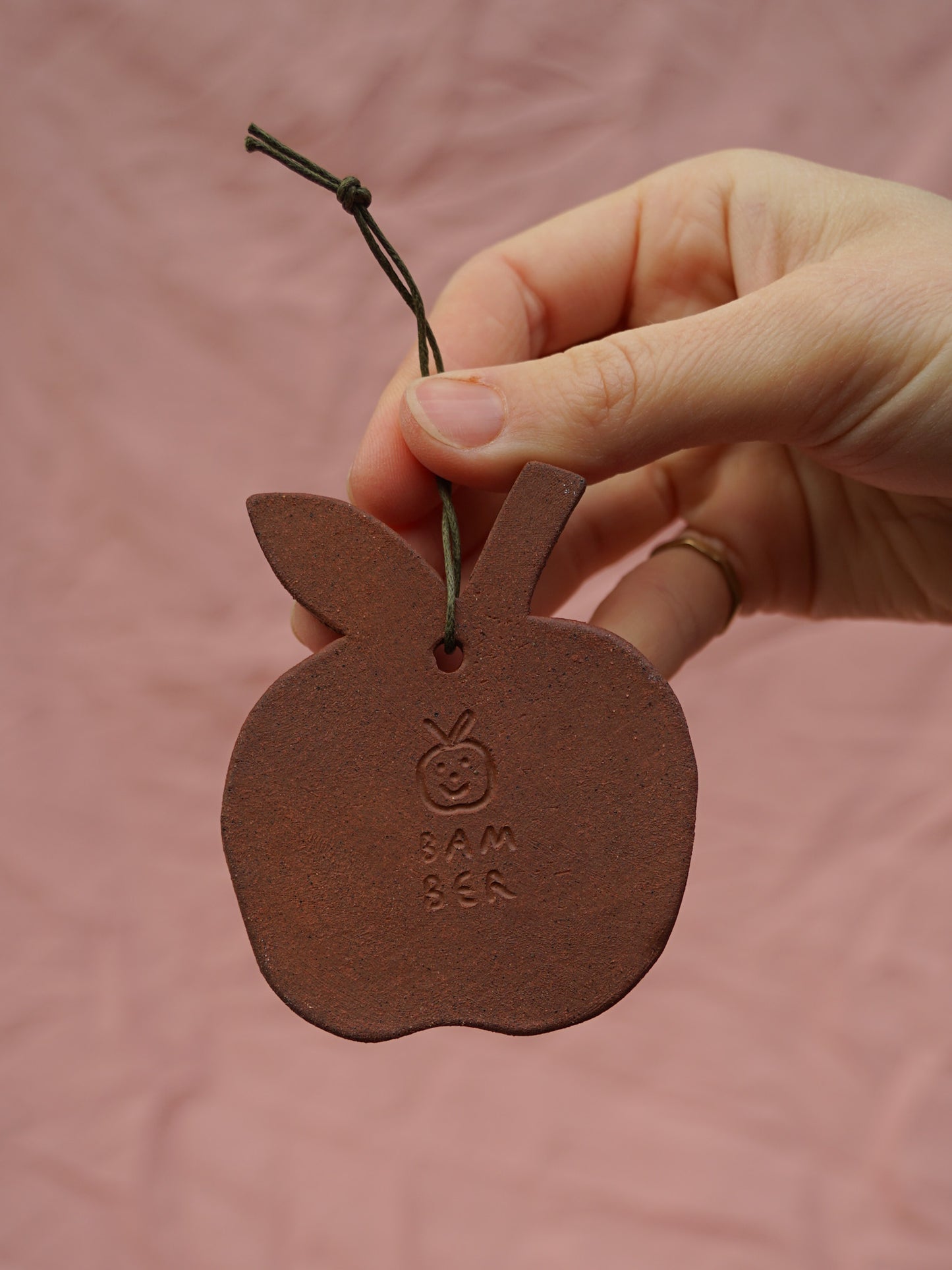 Red Shocked Apple Hanging Ornament