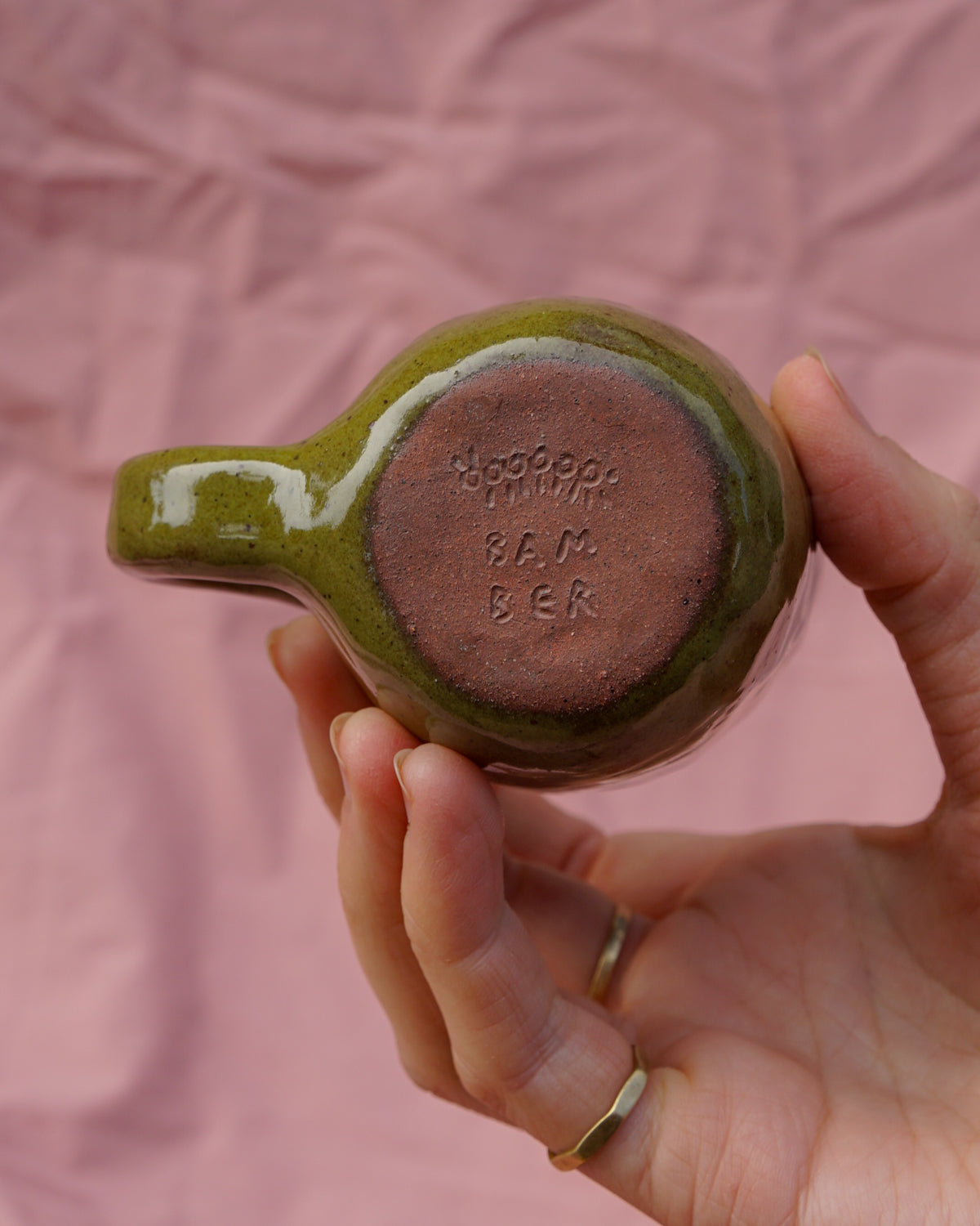 Olive Caterpillar Tiny Mug