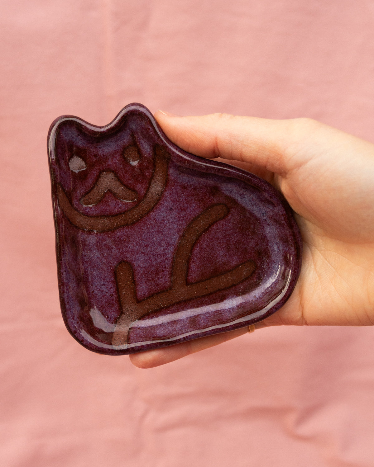 Purple Cat Plate