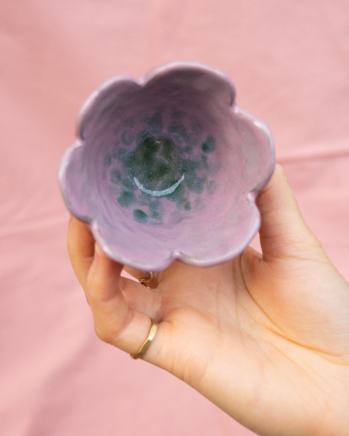 Lilac + Green Little Flower Bowl