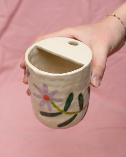 Flower Painted Travel Cup