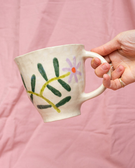 Flower Painted Mug