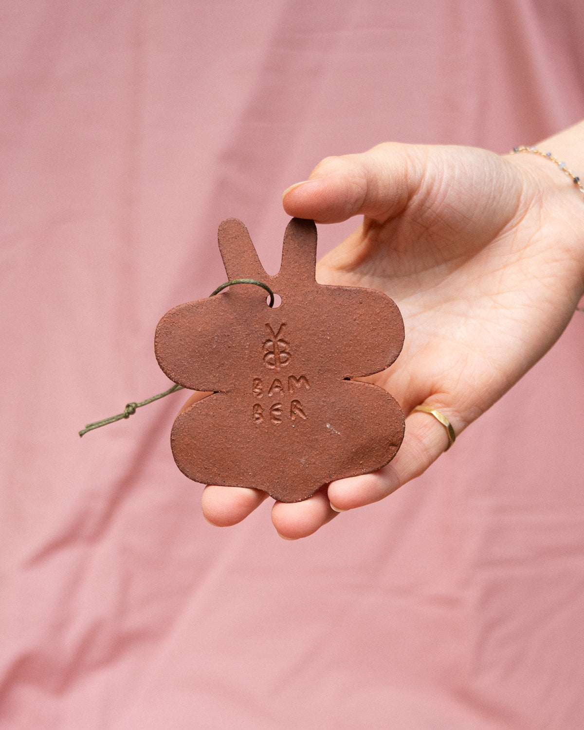 Lilac + Orange Butterfly Hanging Ornament