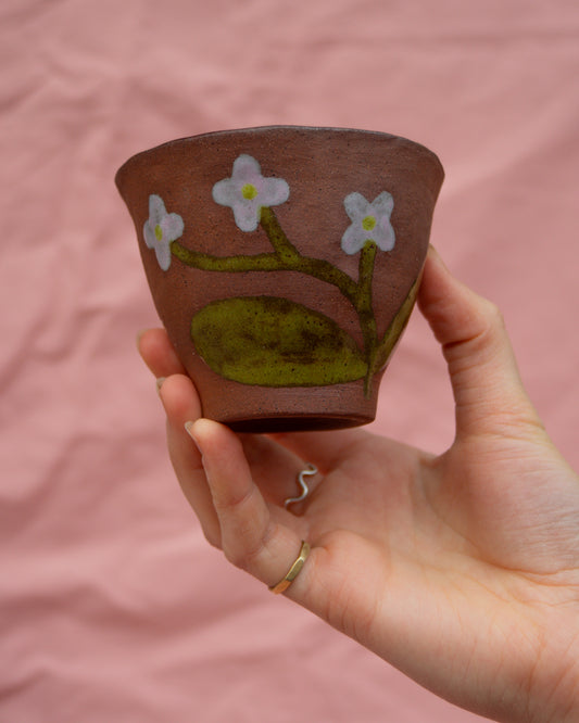 Small Terra Flower Bowl (Hand-built)