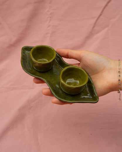 Pea Pod Plate + Bowls Set