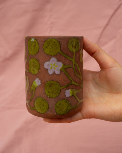 Terracotta Nasturtium Travel Cup