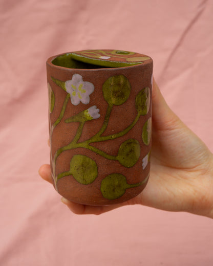 Terracotta Nasturtium Travel Cup