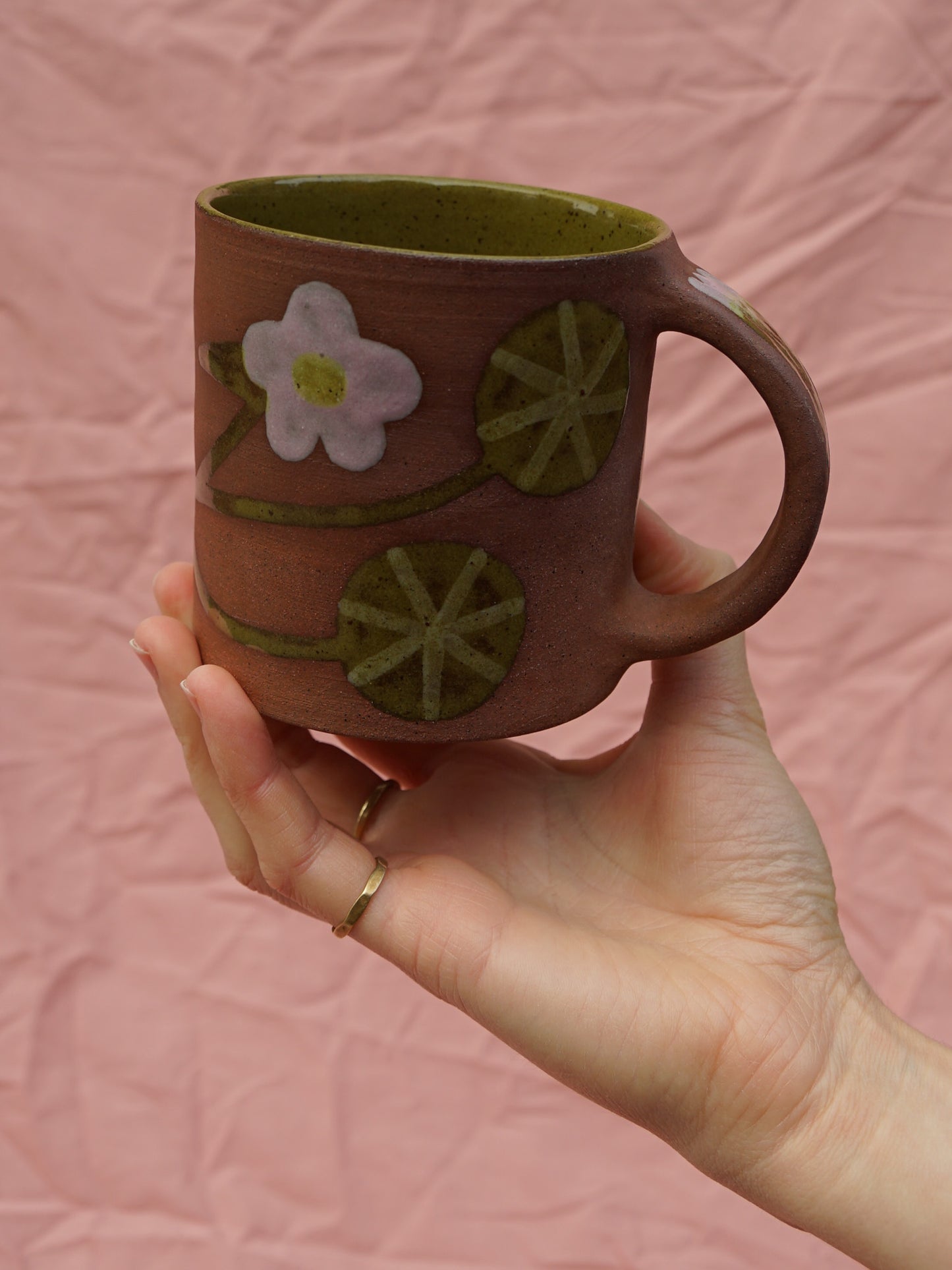 Terracotta Nasturtium Mug