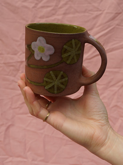Terracotta Nasturtium Mug